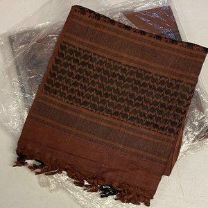 Fox Outdoors Chocolate and Black Military Desert  Shemagh NWOT